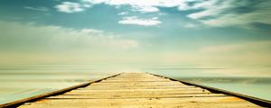 Preview wallpaper path, sky, pier, boards, way, choice, straight line