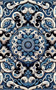 Preview wallpaper pattern, abstraction, blue, white, background