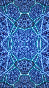 Preview wallpaper pattern, abstraction, blue, glow