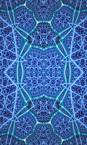 Preview wallpaper pattern, abstraction, blue, glow