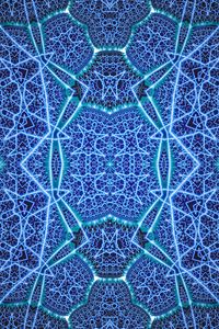 Preview wallpaper pattern, abstraction, blue, glow