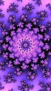 Preview wallpaper pattern, abstraction, fractal, spiral, purple