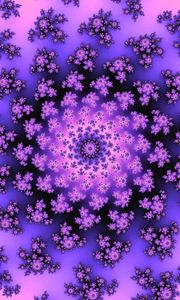 Preview wallpaper pattern, abstraction, fractal, spiral, purple