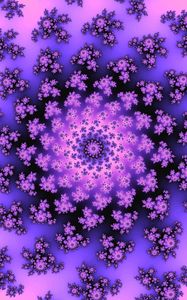 Preview wallpaper pattern, abstraction, fractal, spiral, purple