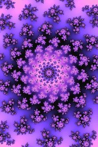 Preview wallpaper pattern, abstraction, fractal, spiral, purple