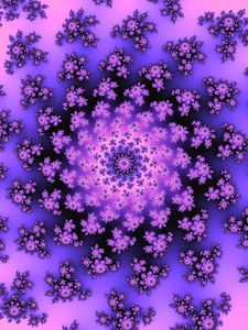 Preview wallpaper pattern, abstraction, fractal, spiral, purple