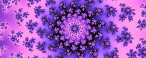 Preview wallpaper pattern, abstraction, fractal, spiral, purple