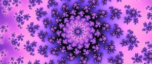 Preview wallpaper pattern, abstraction, fractal, spiral, purple