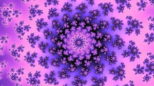 Preview wallpaper pattern, abstraction, fractal, spiral, purple