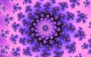 Preview wallpaper pattern, abstraction, fractal, spiral, purple