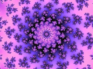 Preview wallpaper pattern, abstraction, fractal, spiral, purple