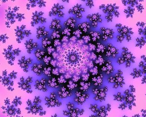 Preview wallpaper pattern, abstraction, fractal, spiral, purple