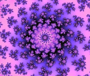 Preview wallpaper pattern, abstraction, fractal, spiral, purple