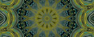 Preview wallpaper pattern, abstraction, kaleidoscope, green