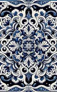 Preview wallpaper pattern, background, abstraction, blue, white