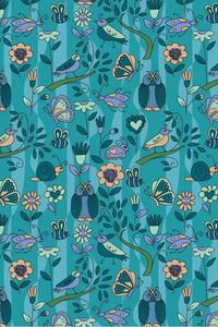 Preview wallpaper pattern, background, surface, owls, birds