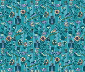 Preview wallpaper pattern, background, surface, owls, birds