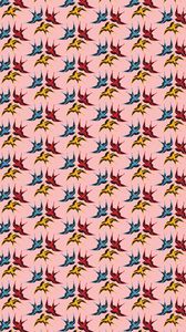 Preview wallpaper pattern, birds, swallows, colorful, flight