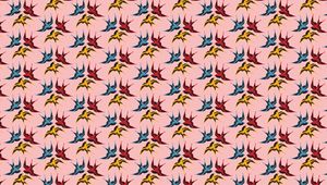 Preview wallpaper pattern, birds, swallows, colorful, flight