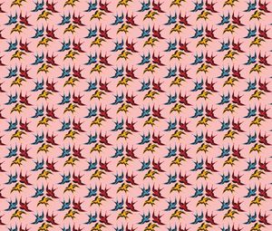 Preview wallpaper pattern, birds, swallows, colorful, flight