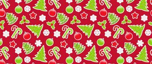 Preview wallpaper pattern, christmas, new year, colorful, bright, festive