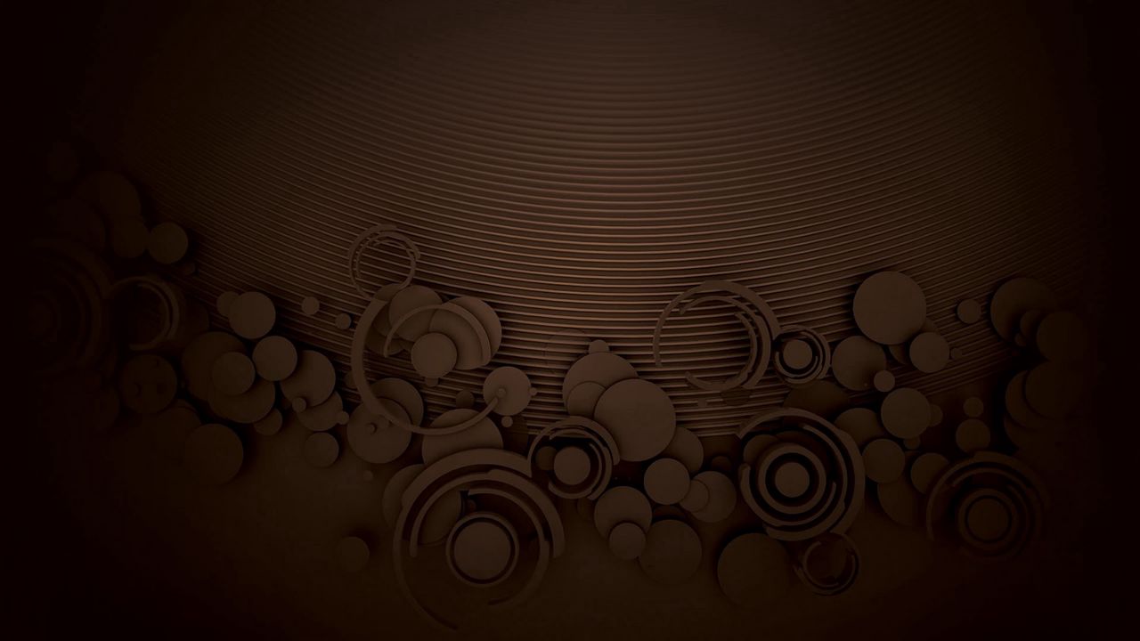 Wallpaper pattern, circles, chocolate, white