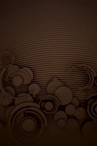 Preview wallpaper pattern, circles, chocolate, white