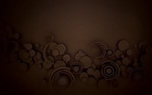 Preview wallpaper pattern, circles, chocolate, white