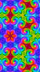 Preview wallpaper pattern, colorful, ornament, bright, saturated