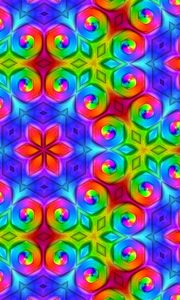 Preview wallpaper pattern, colorful, ornament, bright, saturated