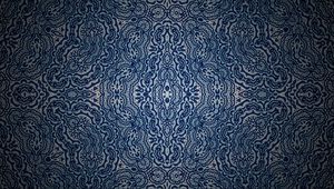 Preview wallpaper pattern, dots, shapes, fractal, blue
