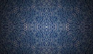 Preview wallpaper pattern, dots, shapes, fractal, blue