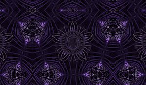 Preview wallpaper pattern, flower, purple, abstraction