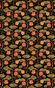 Preview wallpaper pattern, flowers, leaves, stems, plants