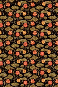 Preview wallpaper pattern, flowers, leaves, stems, plants