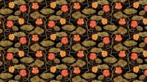 Preview wallpaper pattern, flowers, leaves, stems, plants