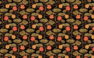 Preview wallpaper pattern, flowers, leaves, stems, plants