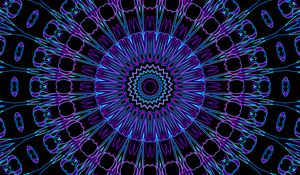 Preview wallpaper pattern, fractal, abstraction, blue, purple