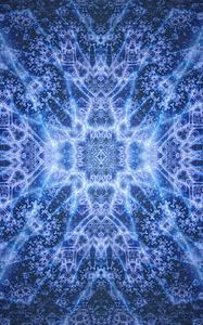 Preview wallpaper pattern, fractal, blue, glow, abstraction