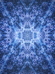 Preview wallpaper pattern, fractal, blue, glow, abstraction