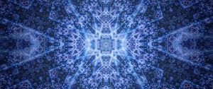 Preview wallpaper pattern, fractal, blue, glow, abstraction