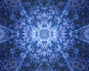 Preview wallpaper pattern, fractal, blue, glow, abstraction
