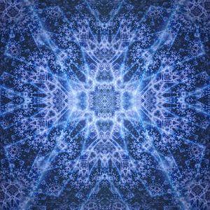 Preview wallpaper pattern, fractal, blue, glow, abstraction