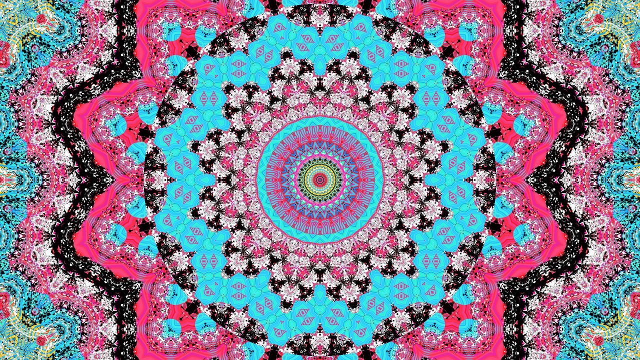 Wallpaper pattern, fractal, bright, background