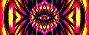 Preview wallpaper pattern, fractal, bright, background, kaleidoscope