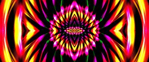 Preview wallpaper pattern, fractal, bright, background, kaleidoscope