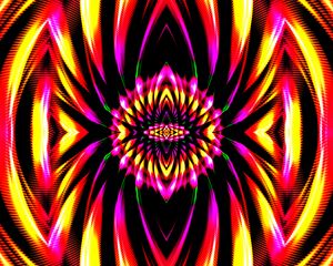 Preview wallpaper pattern, fractal, bright, background, kaleidoscope