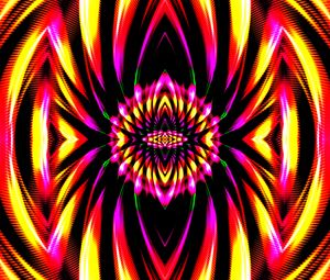 Preview wallpaper pattern, fractal, bright, background, kaleidoscope