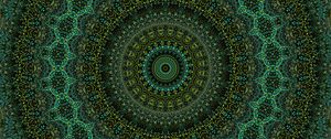 Preview wallpaper pattern, fractal, circles, abstraction, green