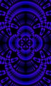 Preview wallpaper pattern, fractal, geometry, blue